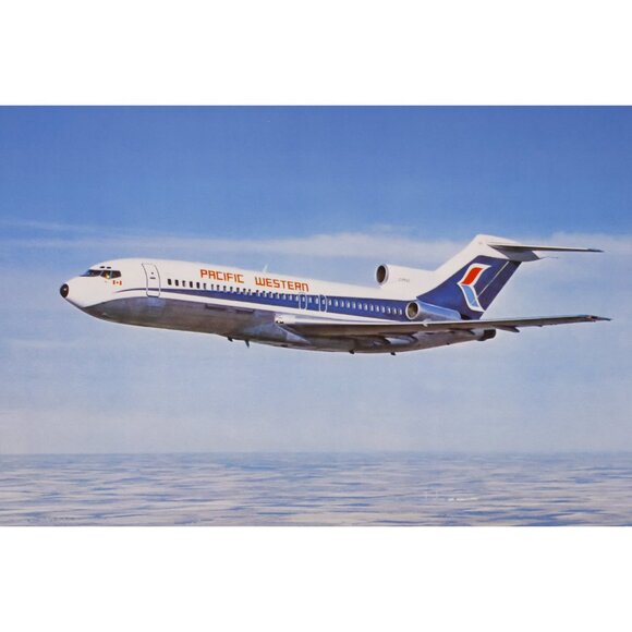 Pacific Western airplane small art poster, vintage aviation photo print - Picture 3 of 7